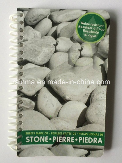 Spiral Notebook with Stone Waterproof Paper