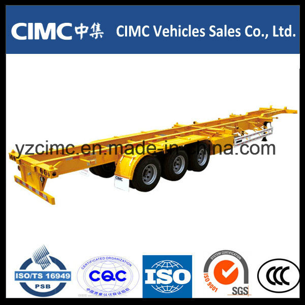 Cimc 40FT 2 Axle 65ton Port Container Terminal Semi Trailer