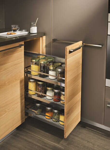 Glossy / Matt Melamine Wooden Kitchen Cupboards (ZHUV)