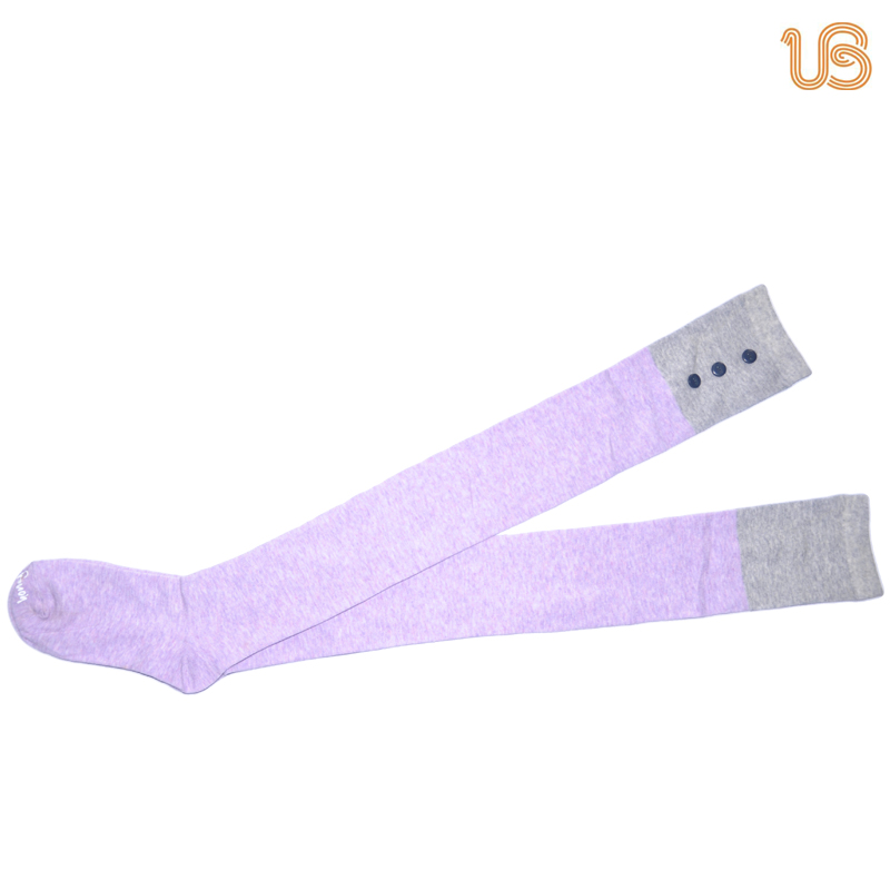 Women's Knee High Sock with Button