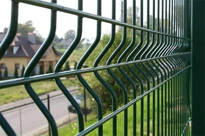 V Bending PVC Coated Metal Safety Fencing