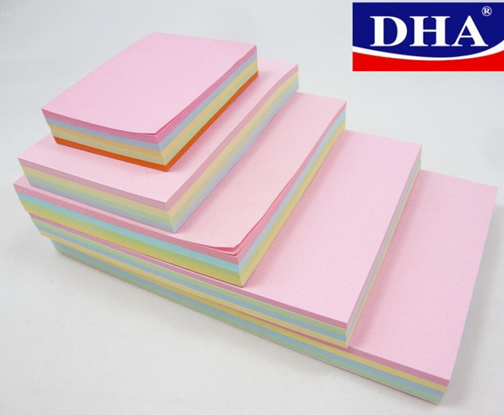 Colored Sticky Note All Standard Size Self-Adhesive Feature and Yes Customized Sticky Note Professional Sticky Note Manufacturer