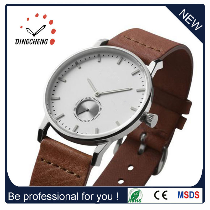 Classical Fashion Design Japan Movt Quartz Watch with Leather Strap (DC-1439)