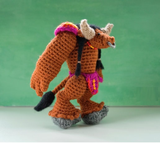 Wow Warcraft Plush Stuffed Hand Crochet Amigurumi Knit Doll Toy