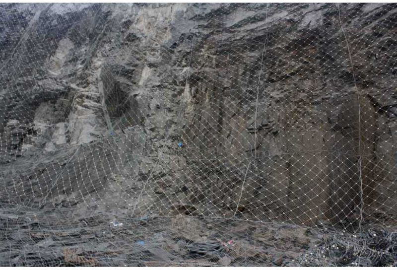 Spiral rope net slope protection wire mesh for hydropower station