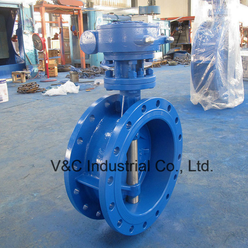 Triple Eccentric Flanged Type Metal Sealed Butterfly Valve