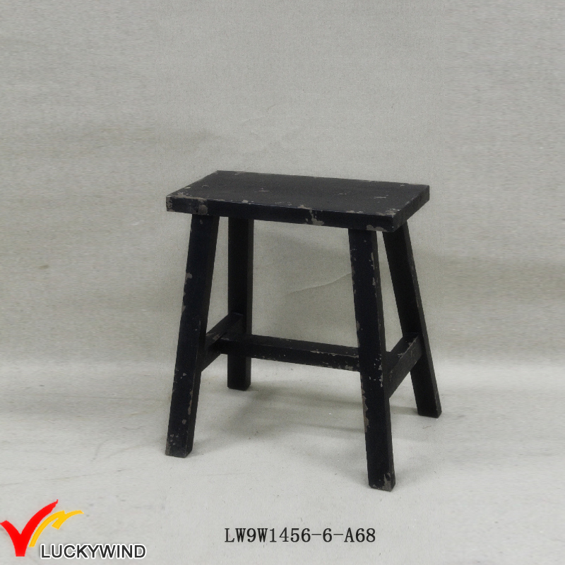 Chinese Style Bench Stool Handmade Wood Antique Rectangular Stool