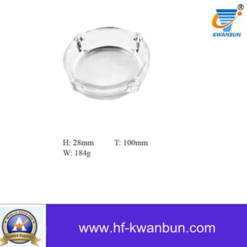 High Quality Glass Ashtray Clear Glass Square Ashtray Tableware Kb-Hn01319