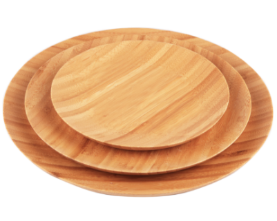 Natural Bamboo Food Plate Dishes