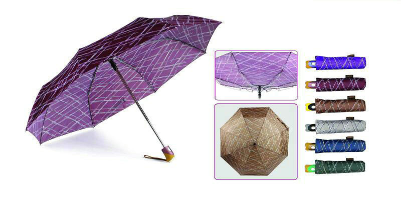 Inscriptions Print Quality Windproof 3 Fold Umbrellas (YS-3FA22083965R)