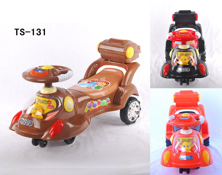 Wholesale China Factory Baby Twist Car Ride on Toy for Kids with Basket