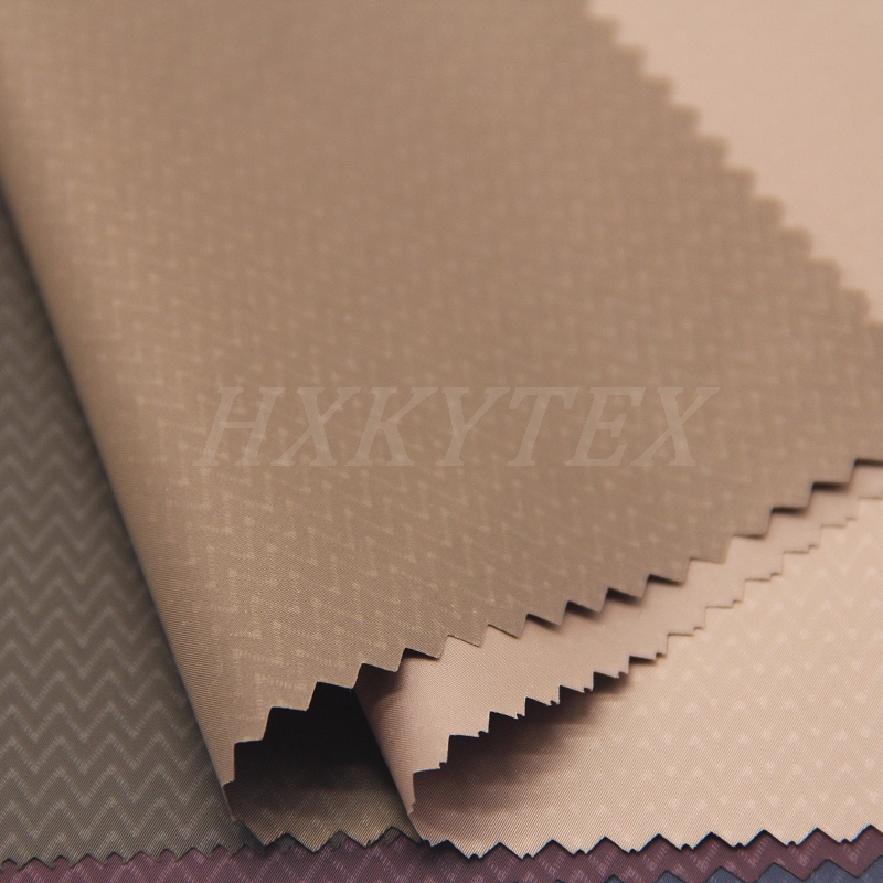 Wave Shape Printed Imitation Memory Polyester Fabric