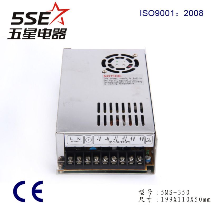 12V/24V/48V 15-300W Mini 50V Switching Power Supply Switching Power Supply S-350-5