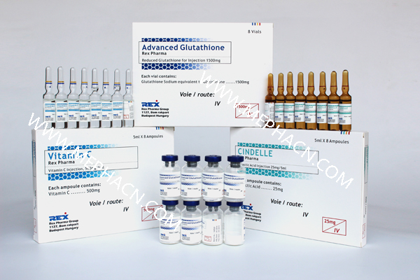 Glutathione+Vitamin C+ Cindelle Injection 8+8+8 for Skin Whitening and Lightening