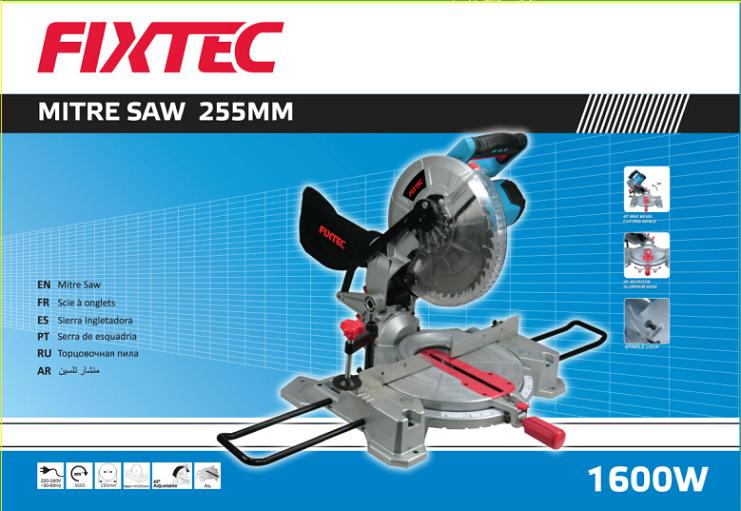 Fixtec Power Tool 1600W Compound Miter Saw for Wood