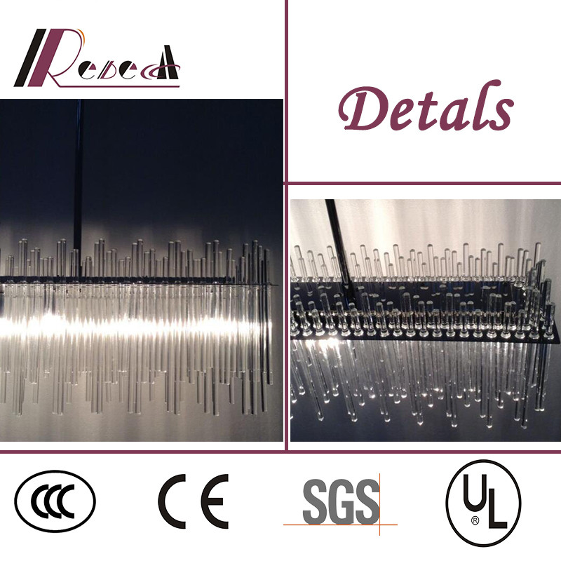 Modern Hotel Decorative LED Glass Tube Ceiling Light