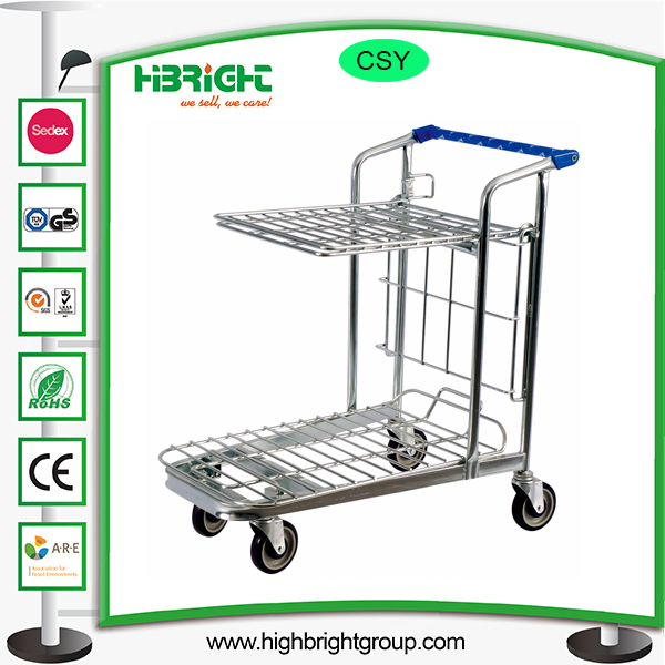 200kg Warehouse Foldable Storage Hand Shopping Trolley