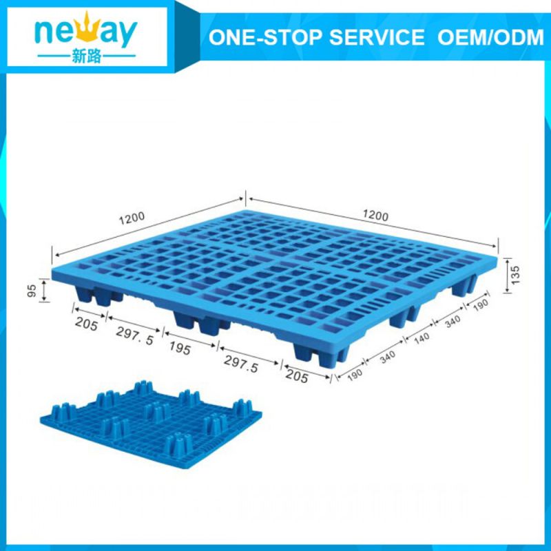 1200*1200*135 mm New Arrival Blue Ans 9 Feet Plastic Pallet