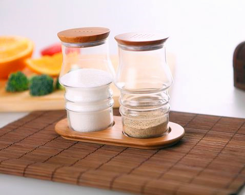 Western Style Creative Design Borosilicaate Glass Spice Jar