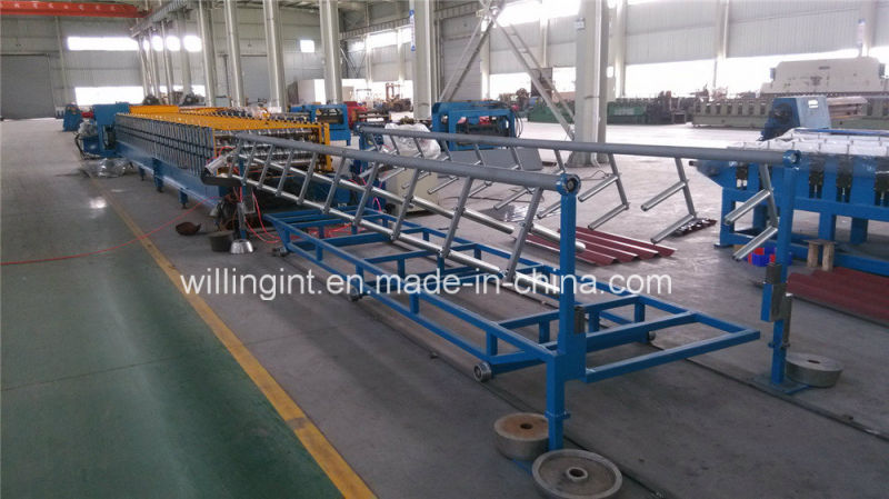 Sales Trapezoidal Dual Level Wall Roof Roll Forming Machine