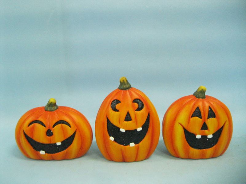 Halloween Pumpkin Ceramic Arts and Crafts (LOE2375-9.5)