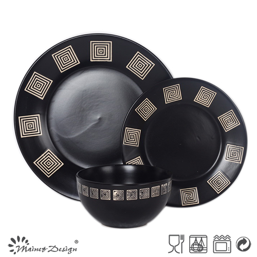 Special Design Black Ceramic Dinnerware Set