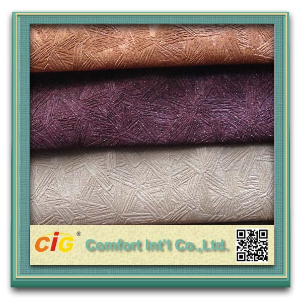 Fashion Design PVC Artificial Synthetic Leather for Bag and Decorative