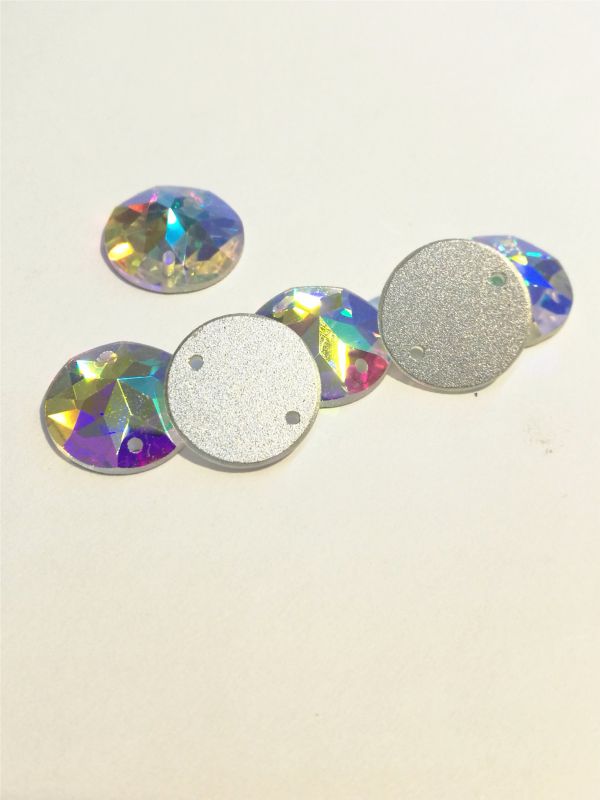 Round Sew on Stones Strass Buttons Beads for Wedding Dress