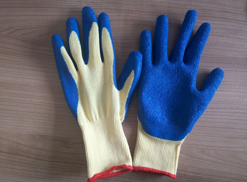 21 Gauge Yarn Latex Palm Coated Safety Glove