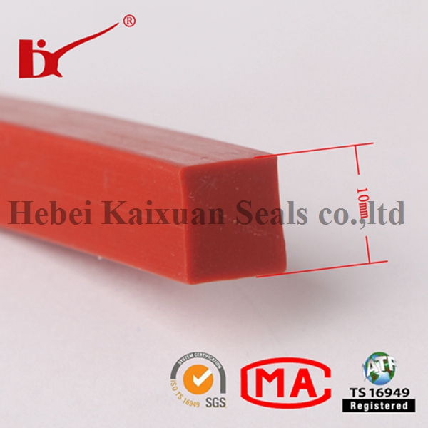 Heat Resistant Silicone Rubber Strips with Customized Size