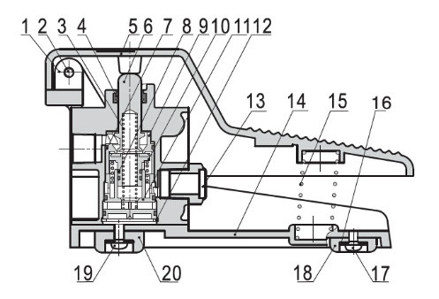 4f210 5 Ways Air Pneumatic Foot Valves