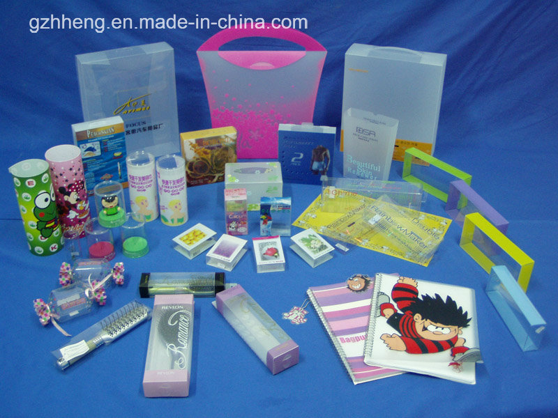 Customized Unbreakable Cosmetic PVC Plastic Box (folding box)