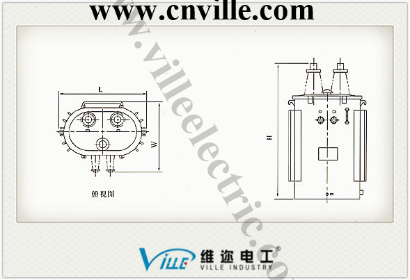 Single Phase Fully Sealed Transformer /Single Phase Step Down Oil Transformer Conventional Type