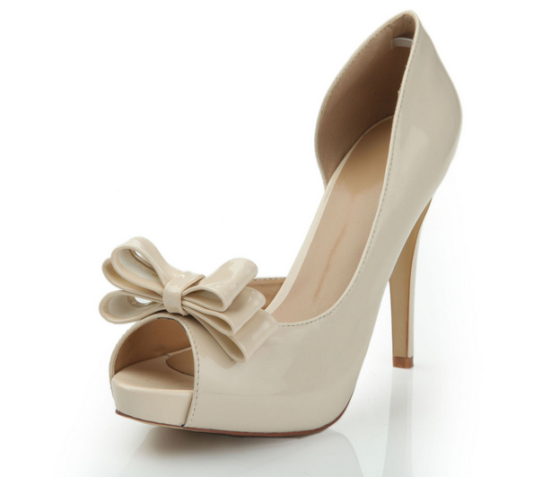 Fashion Style High Heel Shoes with Bow (HS17-070)