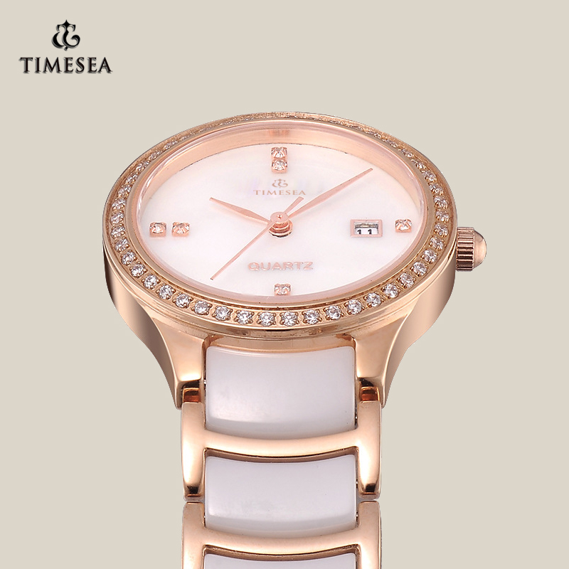 Woman Quartz Ceramic Watch Fashion Watch with Japan Movement 71066