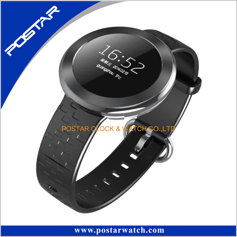 Famous Brand Round Dial Smart Watch with Swatchful Silicone Band