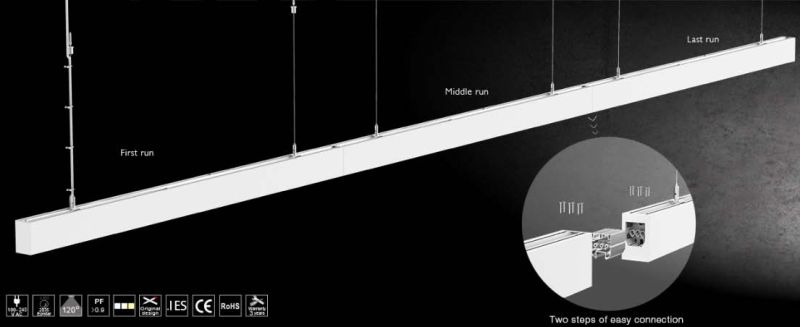 2016 New Continuous Run 18W/36W/45W LED Linear Light with CE RoHS