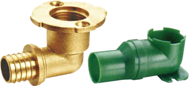 Brass Elbow with Plastic Box (a. 0371)