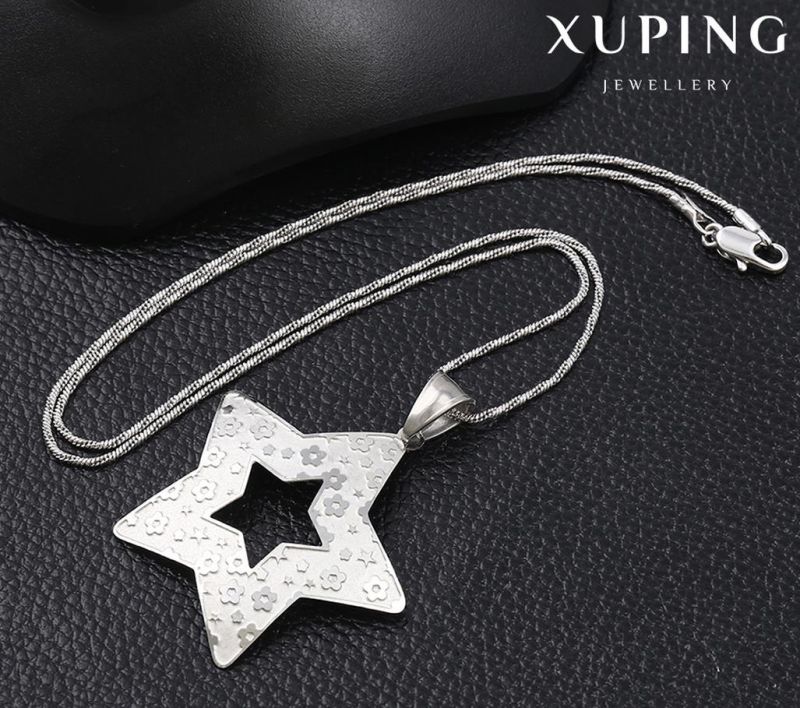 32675 Fashion Five-Point Stars Enameled Stainless Steel Jewelry Chain Pendant