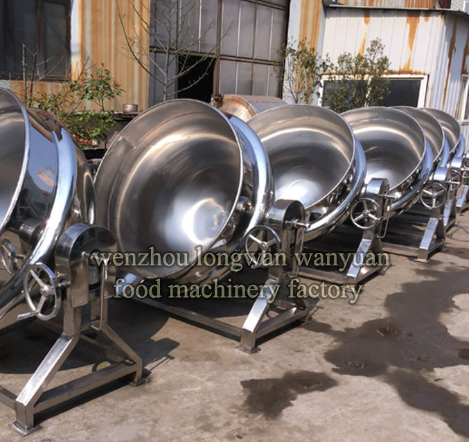 Steam Heating Jacketed Pan Cooking Pot