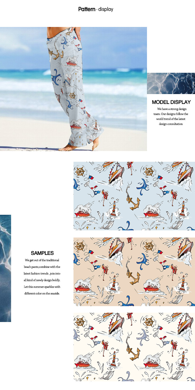 Cartoon-Design Printed Beach Wear, Home Textiles Brushed Fabric