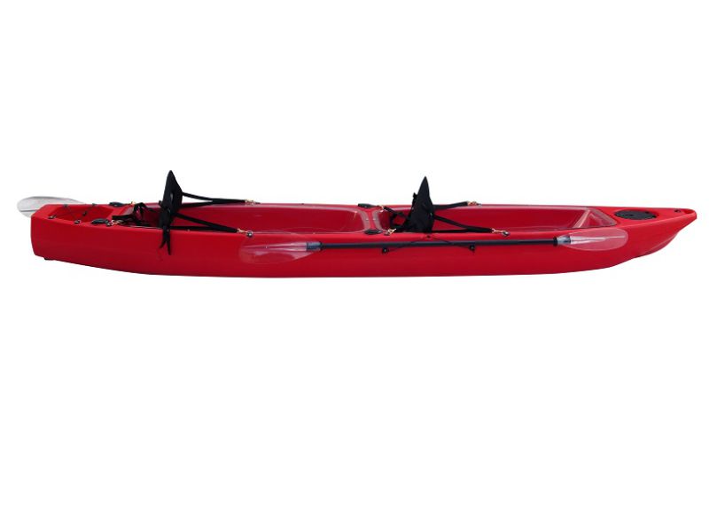 2 Seats Transparent PE+PC Material Kayak with Hatch