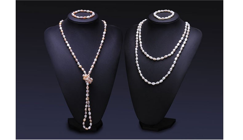 8-9mm Multi Color Baroque Freshwater Pearl Set