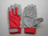 Synthetic Leather Knit Cotton Back Mechanic Work Glove