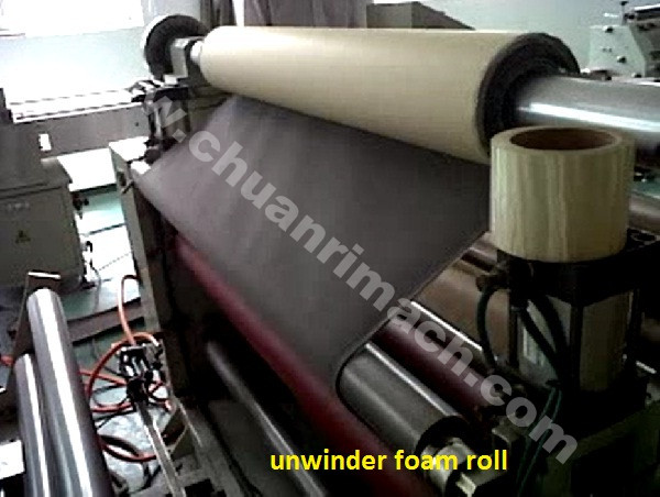 Jumbo Conductive PE Foam Slitting Rewinding Machine