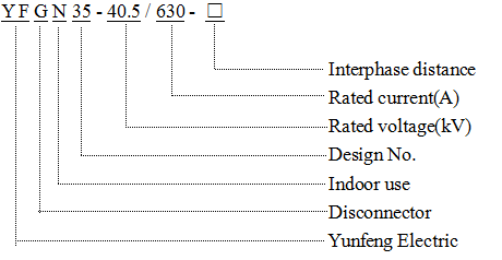 Factory Supply Yfgn35-40.5/T630 Indoor Use High Voltage Disconnector