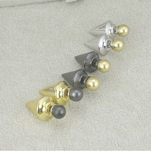 Stainless Steel Pearl Stud Earrings Fashion Jewelry Gold Stud Earrings (hdx1145)