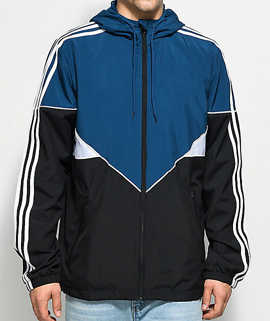 Black Blue White Outdoor Jacket