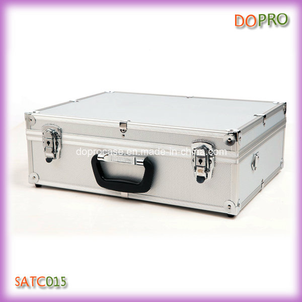 Wholesale Black Color Handle Portable Hairdresser Tool Box (SATC015)