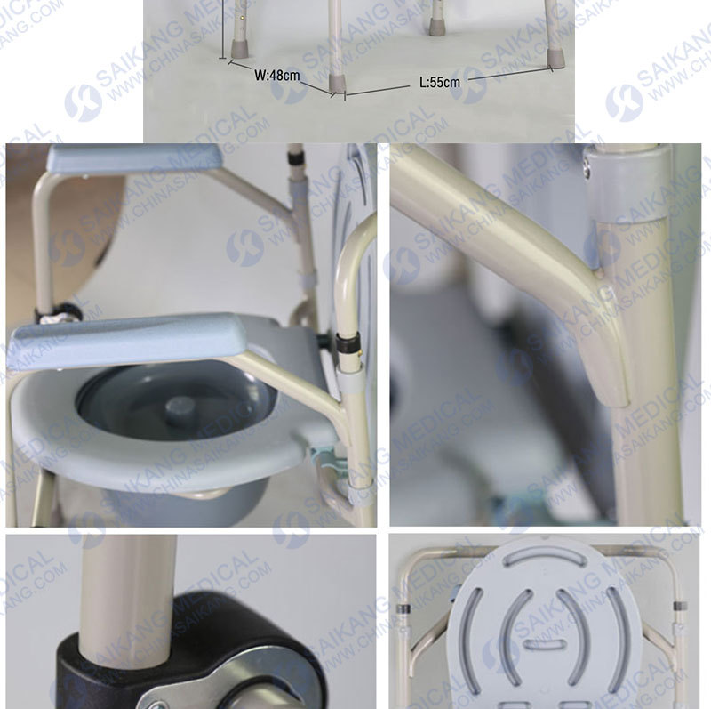 Professional Service Plastic Toilet Seat with Cover and Bucket